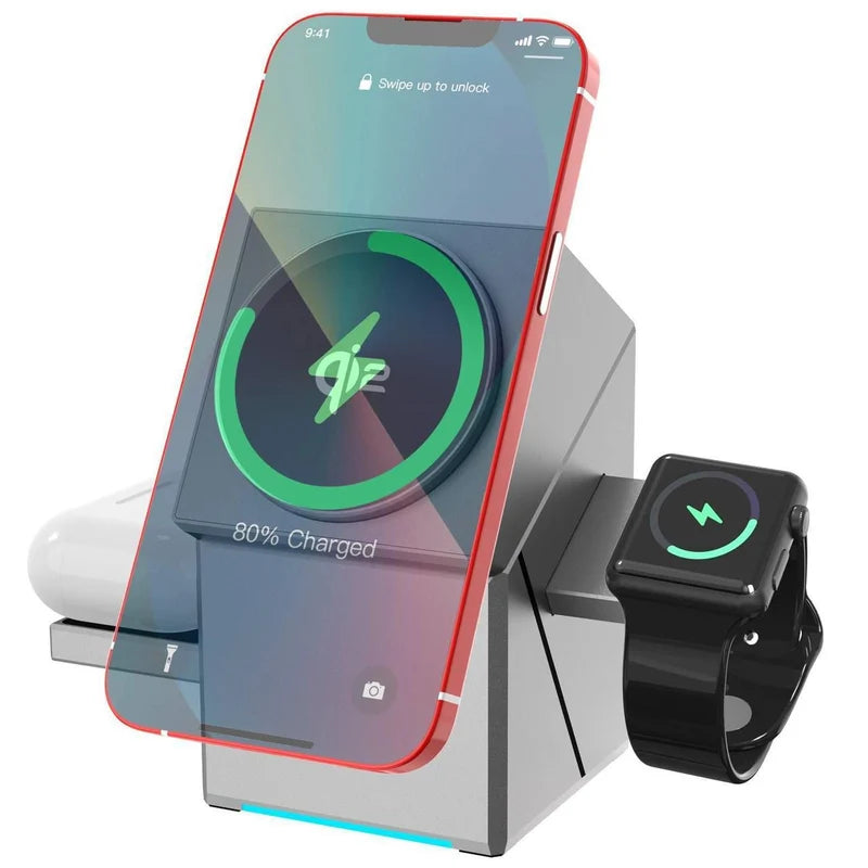 3-in-1 Magnetic Wireless Charger